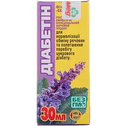 Фітоконцентрат Екомед Діабетин для нормалізації обміну речовин та полегшення протікання цукрового діабету 30 мл (625014)