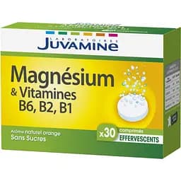 Вітаміни та мінерали Juvamine Магній + Вітаміни В1, В2, В6, 30 шипучих пігулок