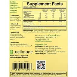 Дитячі жувальні таблетки ChildLife Essentials Elderberry Super-Immune SoftChew Gummies Natural Berry 27 таблеток  - мініатюра 2