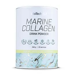Морський колаген BioTech Marine Collagen, 240 грам - Зелений чай з лимоном - мініатюра 1