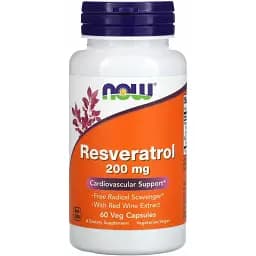 Ресвератрол Now Foods Resveratrol 200 мг 60 капсул