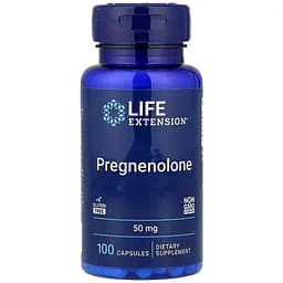 Натуральная добавка Life Extension Pregnenolone 50 mg, 100 таблеток