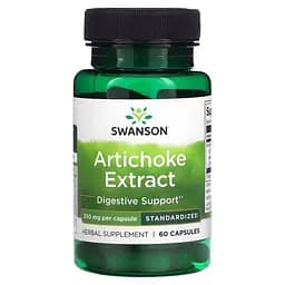 Екстракт листя артишоку Swanson Artichoke Extract 250 mg, 60 капсул - мініатюра 1