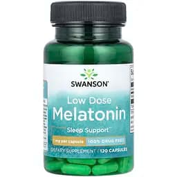 Мелатонин Swanson Melatonin 1 мг 120 капсул