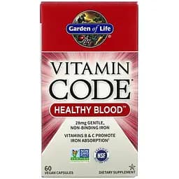 Комплекс для здоров'я крові Garden of Life Healthy Blood Vitamin Code 60 капсул (GOL11654) - мініатюра 2