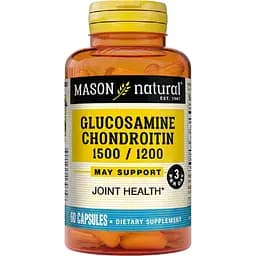 Глюкозамін та хондроїтин Mason Natural Glucosamine Chondroitin 1500/1200, 60 капсул