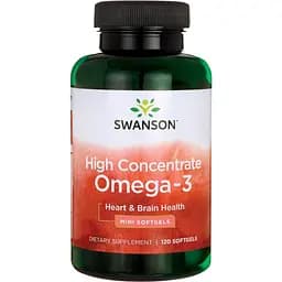 Омега 3 Swanson High Concentrate Omega 3 120 sgels