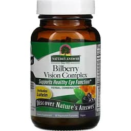 Комплекс для зору Nature's Answer Bilberry Vision Complex 60 вегетаріанських капсул