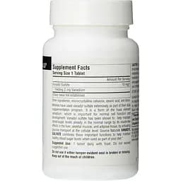 Мінерали Source Naturals Ванаділ сульфат 10 мг 100 таблеток - мініатюра 2