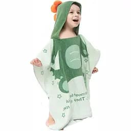 Рушник - пончо бавовна велюр/махра Lovely Svi дитячий, 60х60 см Зелений (9061231488970)