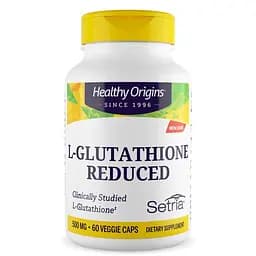 Зменшений L-глутатіон Healthy Origins -Glutathione Reduced 500 mg, 60 вегакапсул