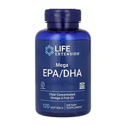 Жирні кислоти Life Extension Mega EPA/DHA 120 softgels