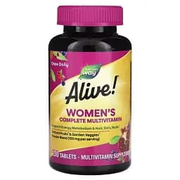 Комплекс мультивітамінів для жінок Nature's Way Alive! Women's Complete Multivitamin 130 таблеток