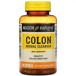 Травяная очищающая смесь для кишечника Mason Natural Colon Herbal Cleanser 100 капсул