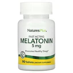 Мелатонин Natures Plus Fast Acting Melatonin 5 мг быстродействующий 90 таблеток