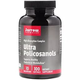 Полікозанол Jarrow Formulas Ultra Policosanols 10 мг 100 желатинових капсул