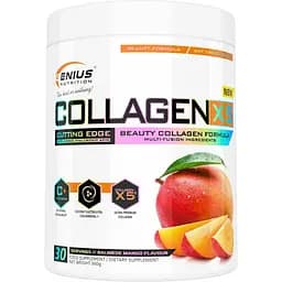 Для суглобів та зв'язок Genius Nutrition Collagen-X5 powder Mango 360 г