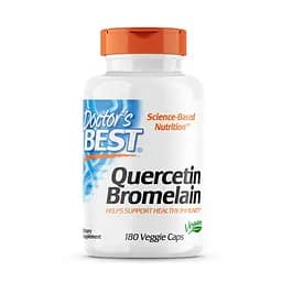 Натуральна добавка Doctor's Best Quercetin Bromelain, 180 вегакапсул - мініатюра 1