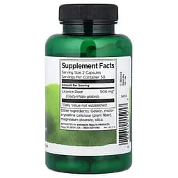 Корінь солодки Swanson Licorice Root 450 mg, 100 капсул - мініатюра 2