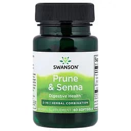 Чорнослив та сенна Swanson Prune & Senna, 60 капсул - мініатюра 1