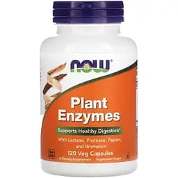 Ензими Now Foods Plant Enzymes ферменти 120 капсул (NOW-02966)