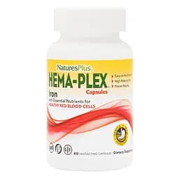 Вітаміни та мінерали Natures Plus Hema-Plex 60 вегакапсул