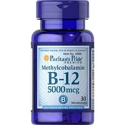 Вітамін В12 Puritan's Pride Methylcobalamin 5.000 мкг 30 мінільодяників