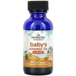 Вітамін D3 для дітей Nordic Naturals Baby's Vitamin D3 10 мкг 400 МО 22.5 мл