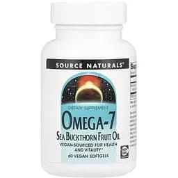 Омега 7 обліпиха Source Naturals Omega-7 Sea buckthorn Oil 60 капсул (SNS-02554)