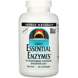 Натуральна добавка Source Naturals Ефірні ензими 500 мг 60 гелевих капсул