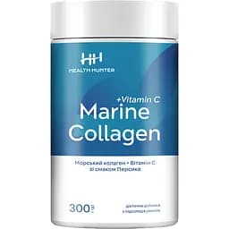 Дієтична добавка Health Hunter Морський колаген + Вітамін С зі смаком персика 300 г