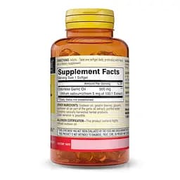 Натуральна добавка Mason Natural Garlic Oil 500 mg, 100 капсул - мініатюра 2