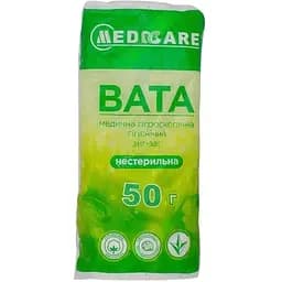 Вата Medicare медицинская гигроскопическая нестерильная зигзаг лента 50 г