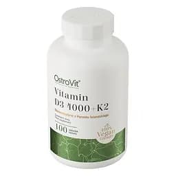 Вітамінний комплекс OstroVit Vitamin D3 4000 IU + K2 VEGE 100 таблеток - мініатюра 2