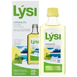 Набір Омега-3 Lysi:  Forte капсули 1000 мг №64 + жирні кислоти EPA/DHA у рідині зі смаком лимона 240 мл +  риб'ячий жир з печінки тріски з вітамінами A, D, E зі смаком лимона та м'яти 240 мл - мініатюра 7