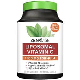 Липосомальный витамин C Zenwise Health 1500 мг 180 веганских капсул
