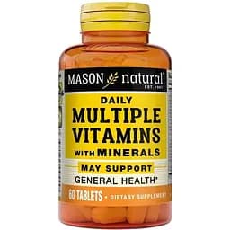 Вітаміни та мінерали Mason Natural Daily Multiple Vitamins with Minerals, 60 таблеток