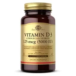 Вітаміни та мінерали Solgar Vitamin D3 125 mcg, 240 вегакапсул - мініатюра 1