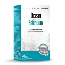 Селен Orzax Ocean Selenium 200 mcg 60 таблеток для підтримки щитовидної залози та імунної системи