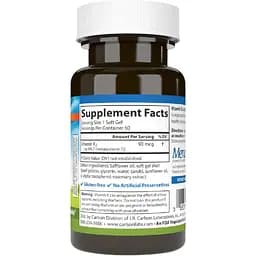 Вітамін K2 MK-7 Carlson Vitamin K2 як MK-7 90 мкг 60 желатинових капсул - мініатюра 2