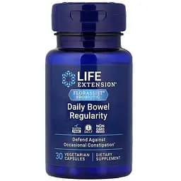 Пробиотики и пребиотики Life Extension Florassist Probiotic Daily Bowel Regularity, 30 вегакапсул