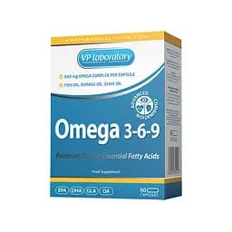 Жирні кислоти VPLab Omega 3-6-9, 60 капсул - мініатюра 1
