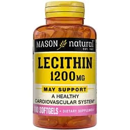 Лецитин Mason Natural Lecithin 1200 мг 100 гелевих капсул