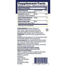 Вітаміни та мінерали Enzymedica Vitamin D3 + Vitamin K2, 60 капсул - мініатюра 3