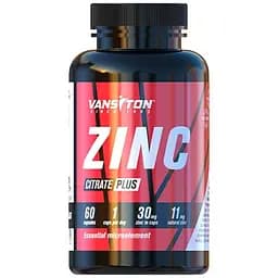 Витамины и минералы Vansiton Zinc Citrate Plus 60 капсул