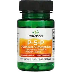 Витамин B6 Swanson P-5-P 40 мг 60 капсул