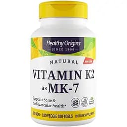 Вітамін K2 в формі MK7 Healthy Origins 100 мкг 180 капсул