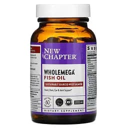 Жирные кислоты New Chapter Wholemega Fish Oil 60 капсул