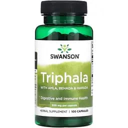 Натуральна добавка Swanson Triphala 500 mg, 100 капсул
