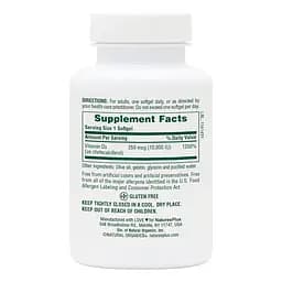 Вітаміни та мінерали Natures Plus Vitamin D3 10000 IU, 60 капсул - мініатюра 2